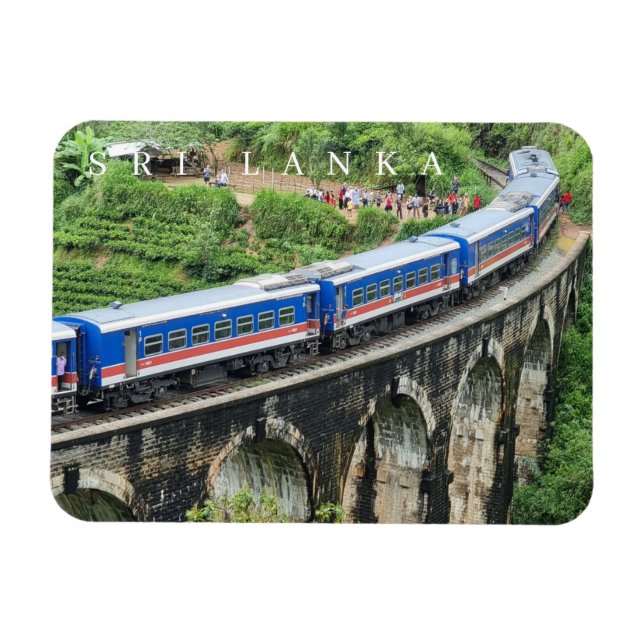 Tren de Sri Lanka en el imán de visión del puente  (Horizontal)