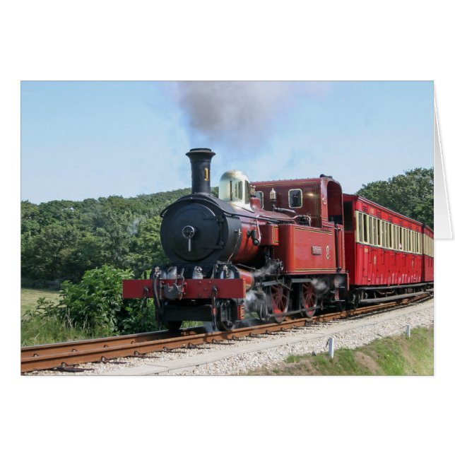 Tren de vapor en la isla de Castletown (Anverso (Horizontal))