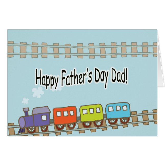 Tren del Día del Padre Feliz (Anverso (Horizontal))
