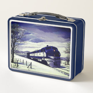 Tren diesel en nieve