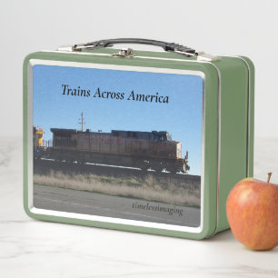 Tren en America Lunch Box para niños.