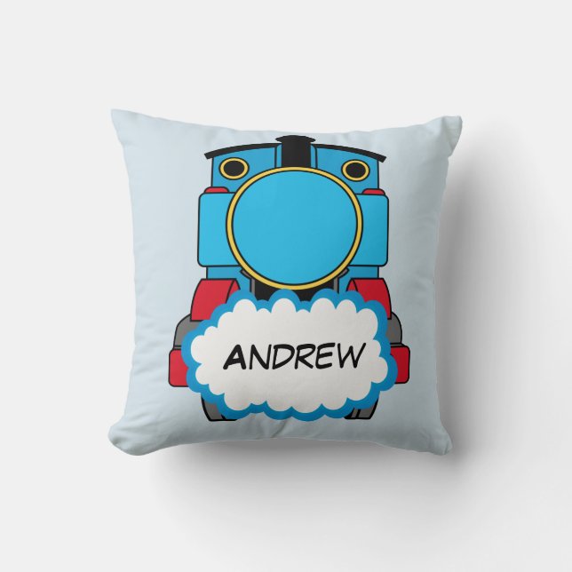Tren feliz para almohada Boy Soft (Anverso)