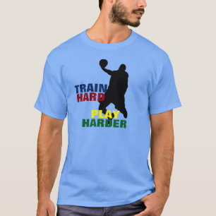 Tren gris duro juego duro más camiseta de básquetb
