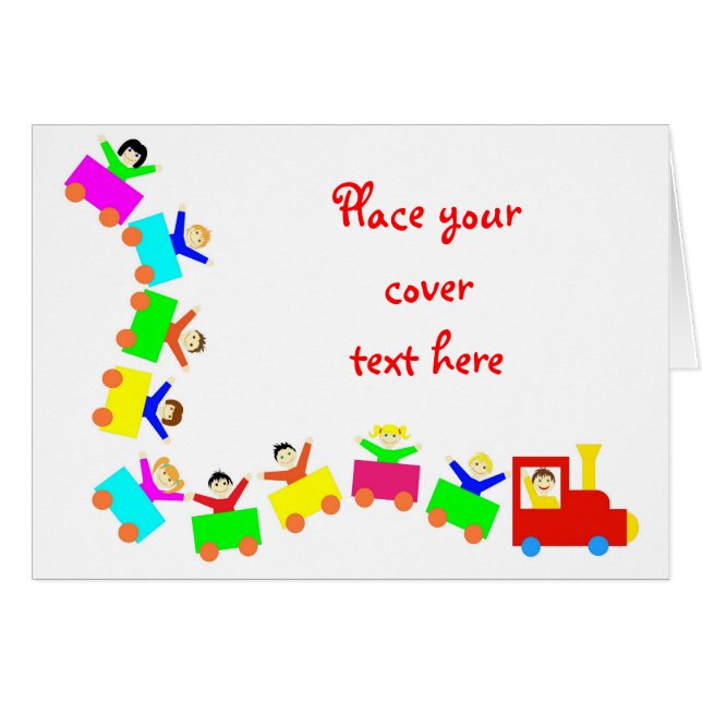 Tren infantil feliz (Anverso (Horizontal))