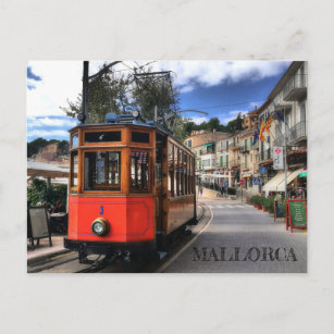 tren postal de Soller en la isla de Mallorca