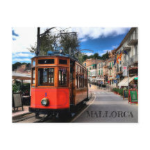 tren postal de Soller en la isla de Mallorca