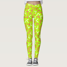 Trendy 80 Pattern Green Leggings