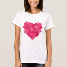 Trendy Camiseta 3D De Corazón Rosa