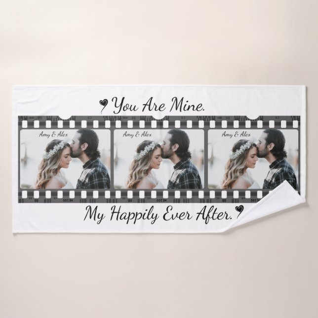 Trendy Film Reel Movie Personalizado Picture Frame (Toalla de baño)