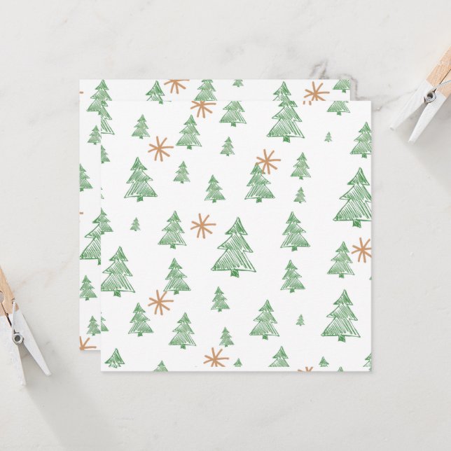 Trendy Winter Unique Christmas Tree Stars (Anverso/Reverso In Situ)