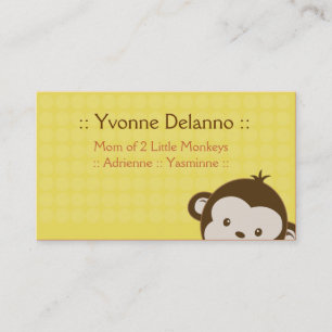 Trendy Yellow Monkey Business / Tarjeta de llamada