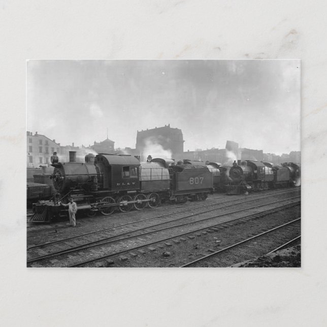 Trenes De Carga Scranton Pa. Postal (Anverso)
