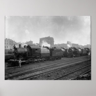 Trenes De Carga Scranton Pa. Póster