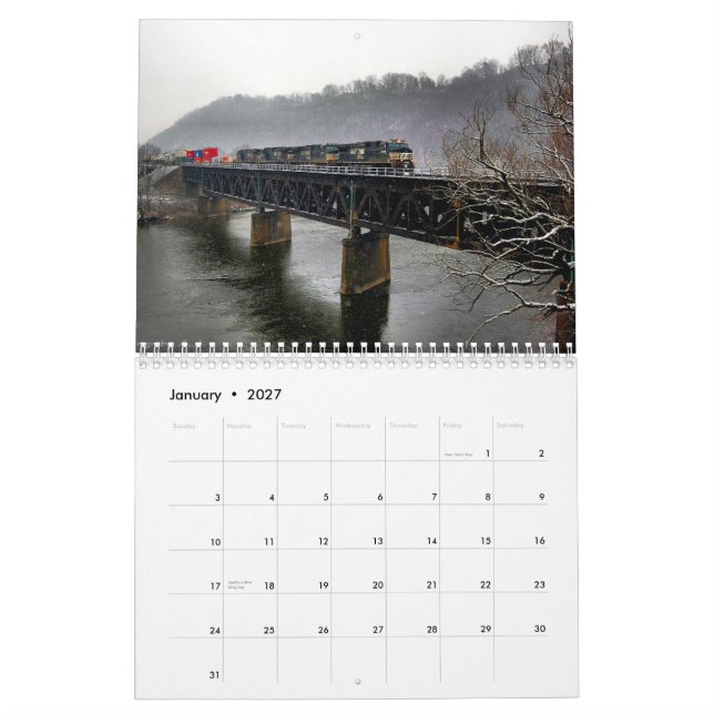 Trenes en calendario de los puentes (Jan 2027)