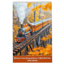Trenes en Miniatura Calendario 2026 – Escenas Esta