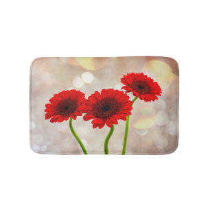 Tres alfombras de baño de la pequeña Gerberas