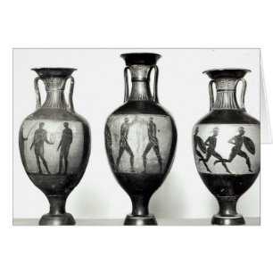 Tres amphorae de Panathenaic