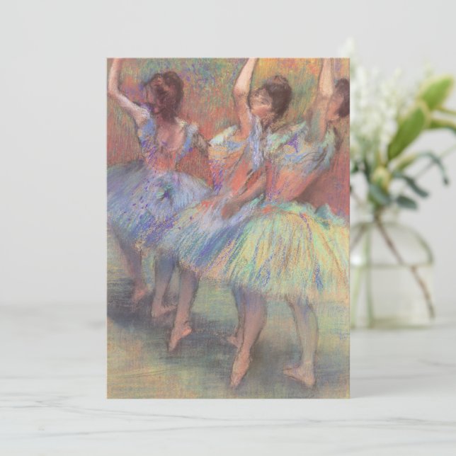 Tres bailarinas de Edgar Degas, arte de ballet de  (Anverso de pie)