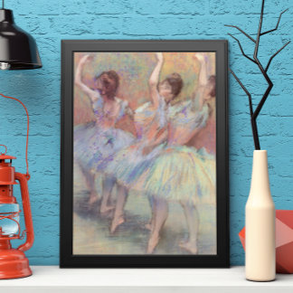 Tres bailarinas de Edgar Degas, arte de ballet de