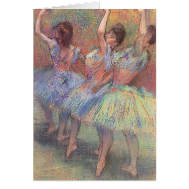 Tres bailarinas de Edgar Degas, Arte de ballet vin (Frente)