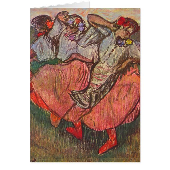 Tres bailarinas rusas de Edgar Degas (Frente)