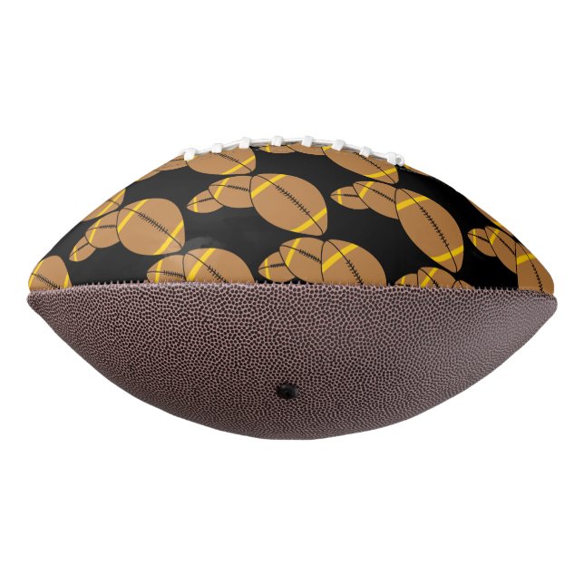Tres balones de fútbol americano (Girado 270)