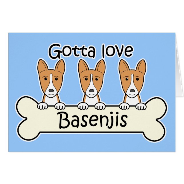 Tres Basenjis (Anverso (Horizontal))