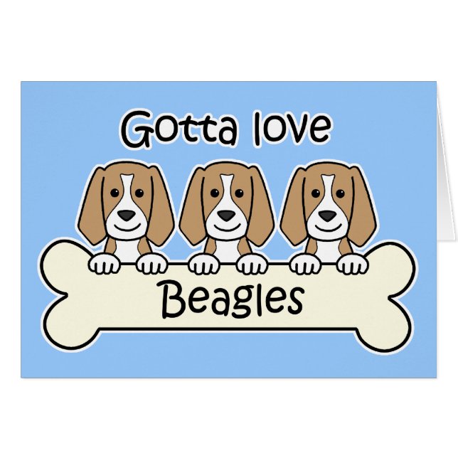 Tres beagles (Anverso (Horizontal))