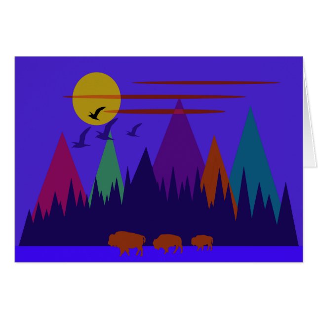 Tres Bison (Anverso (Horizontal))