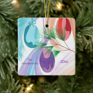 Tres bolas de Navidad, adornos personalizados