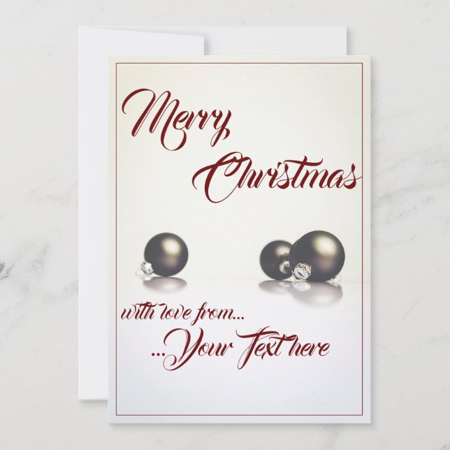 Tres bolas de navidad delante del fondo de la luz (Anverso)