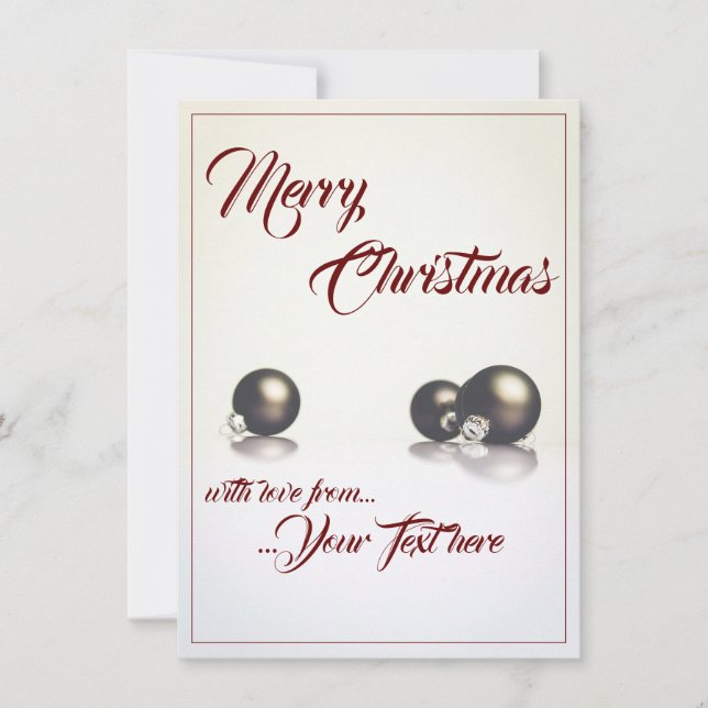 Tres bolas de navidad delante del fondo de la luz (Anverso)