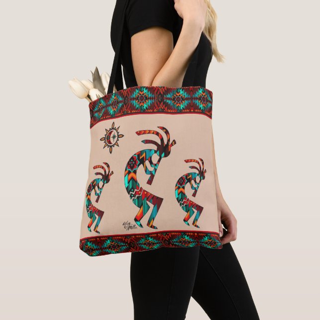Tres Bolsas De Kokopelli Y SunTote Del Suroeste (Detalle)