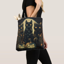 Tres Bolsas De Tote De Gato De Halloween, Bolsa De