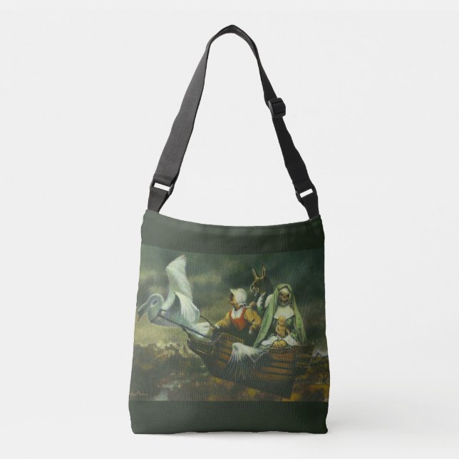 Tres brujas por toda la bolsa de papel de impresió (Anverso)