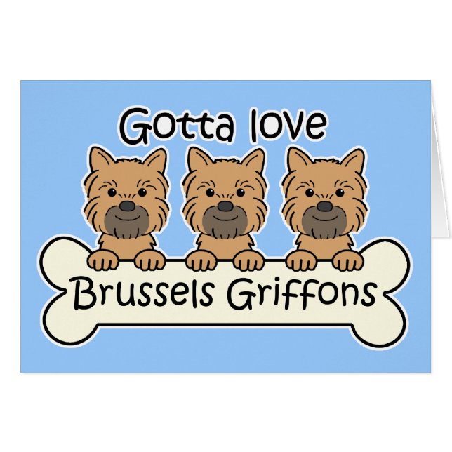 Tres Bruselas Griffons (Anverso (Horizontal))