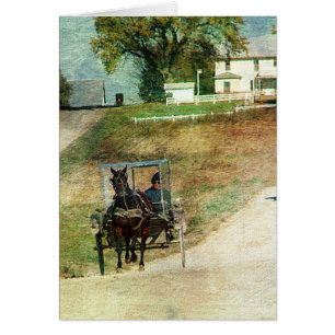 Tres buggies Amish