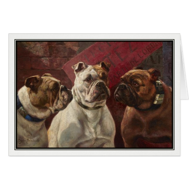 Tres bulldoges de Charles Boland (Anverso (Horizontal))