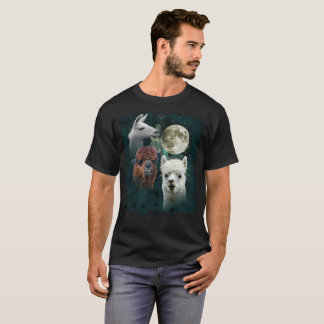 Tres camiseta de la parodia de la luna del lobo de