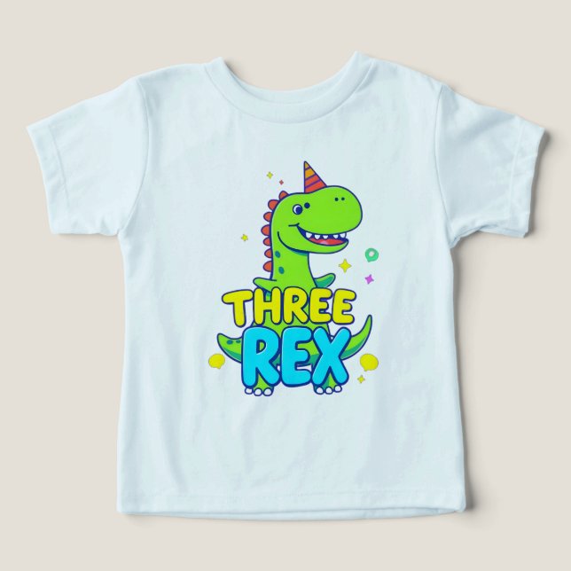 Tres camisetas de Rex: ¡El rugido de los tres! (Diseño delantero )