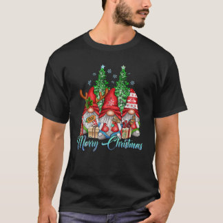 Tres Camisetas Gnomes Mujeres Niños Feliz Navidad