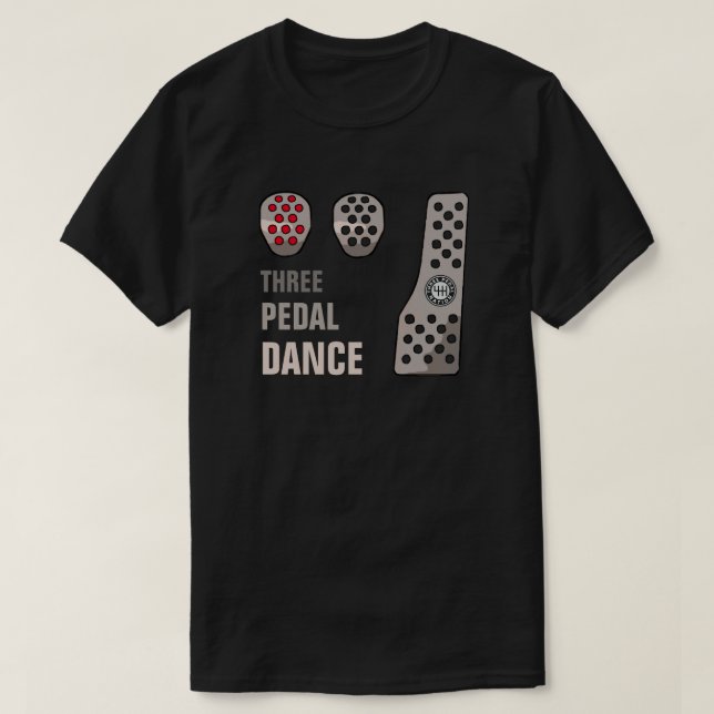 TRES Camisetas PEDAL DANCE (Diseño del anverso)
