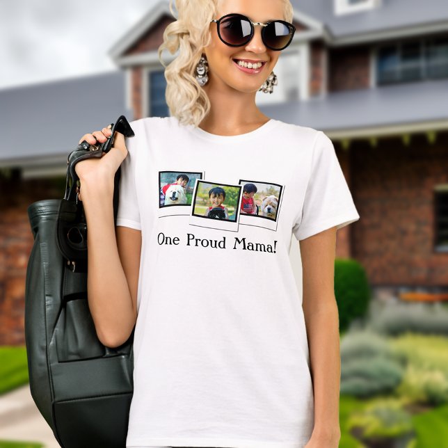 Tres camisetas personalizadas del Día de la Madre (custom photo tshirt mama)