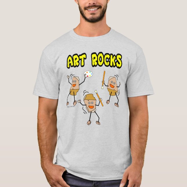 Tres camisetas rocas de arte (Anverso)