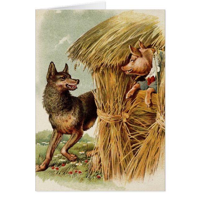 Tres Cerditos Gran Lobo Malo, Historia De Hadas Vi (Frente)