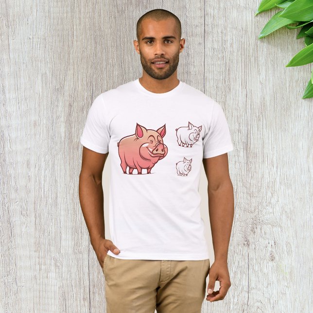 Tres cerdos hombres camiseta (Subido por el creador)