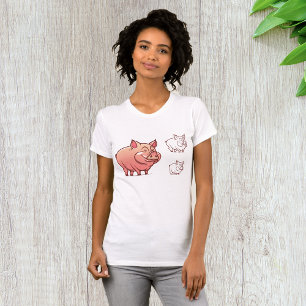 Tres Cerdos Mujeres Camiseta