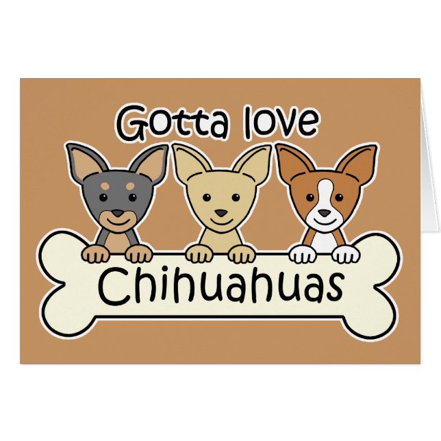 Tres chihuahuas (Anverso (Horizontal))