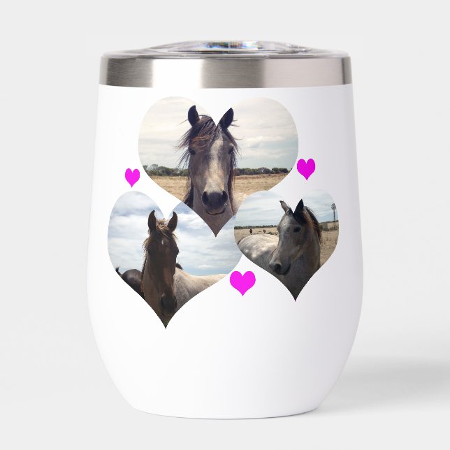 Tres corazones árabes de caballos, (Frente)