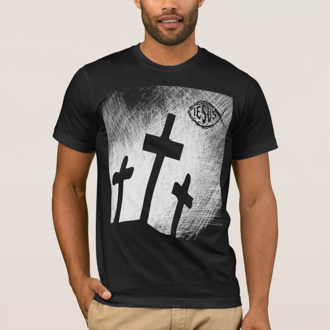 TRES CRUCES CON LA CAMISETA DE LOS PESCADOS (Anverso)